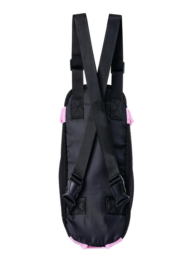 Pets Empire Pet Dog Carrier Pouch Adjustable & Breathable Front Chest Backpack Legs Out Cat Puppy Tote Holder Bag Hold Upto Weight 7kgs- (Medium, Pink) - Image 2